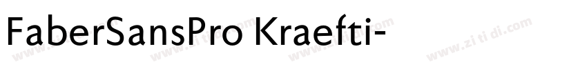 FaberSansPro Kraefti字体转换